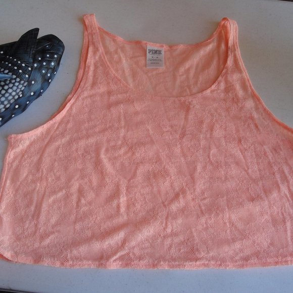 Pink Victoria's Secret Crop Top--Size M - Picture 1 of 4